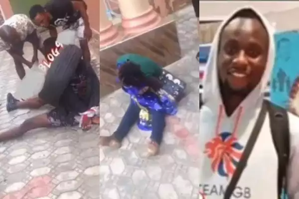 Lady runs mad in Lagos after sleeping overnight with a Boy (Video)